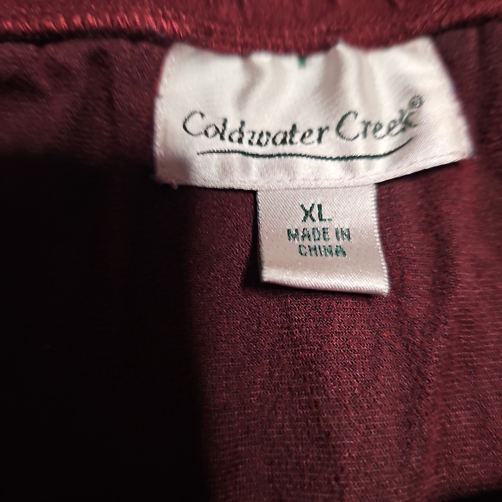 Coldwater Creek Rich Burgundy Skirt - Picture 5 of 5